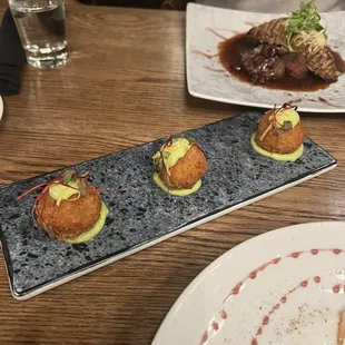 Trout fritters