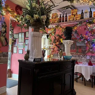 Interior of restaurant