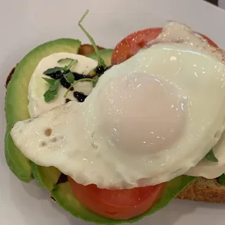 Avocado Caprese Toast