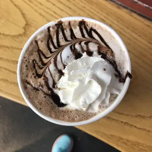 Mocha with whip cream.