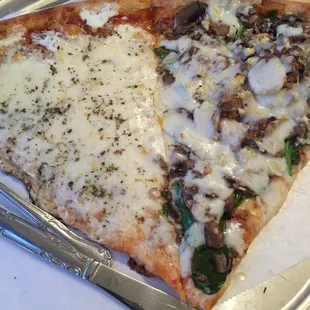 Spinach Mushroom Pizza