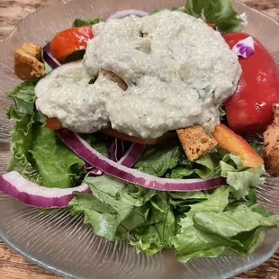 Blue cheese "dressing?" More like purée.