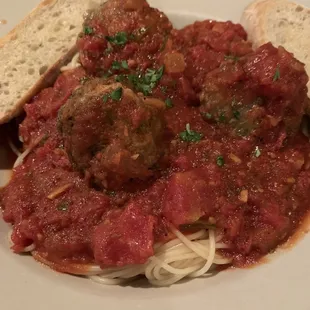 Spaghetti and meatballs!