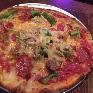 Sausage and Pepperoni Pizza