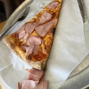 Slice of ham and cheese