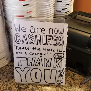 cashless as of October 16, 2023  11/6/2023