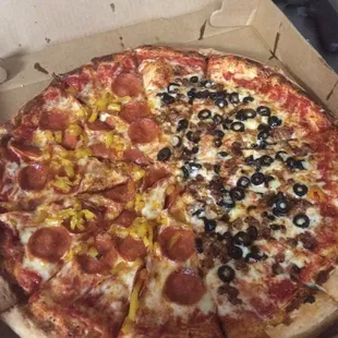 a pizza in a box