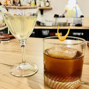 Martini and an Old Fashioned