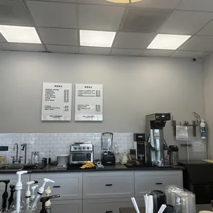 Inside counter area