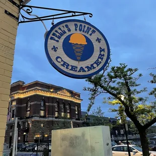 a sign on a building