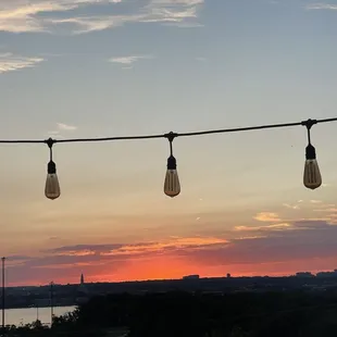 the sunset views from Felt outdoor patio