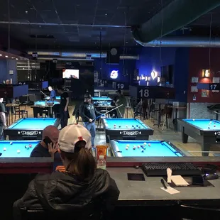 Pool hall!