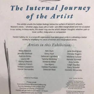 Current artists