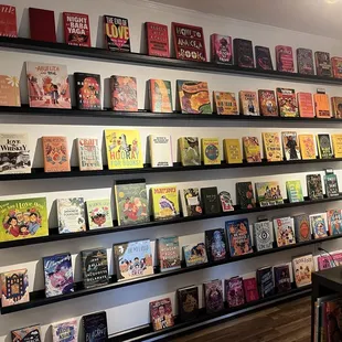 Back wall of color...I mean books!