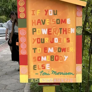 I loved this sooooo much. It was located out front.