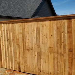 Western red cedar cap and trim