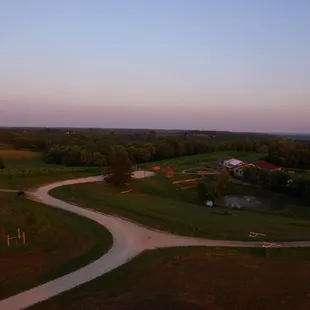 Great arial of the estate