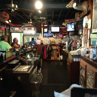 customers at the bar