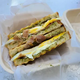 Fendu breakfast panini - really yum!