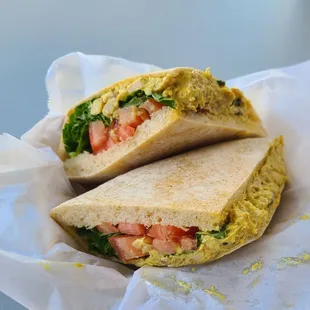 Chicken Curry sandwich -yum!