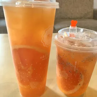Overflowing Grapefruit Tea