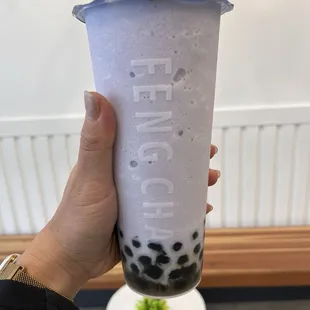 Taro breeze with boba