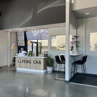 Inside, counter