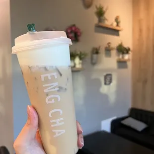Oreo cheese milk tea