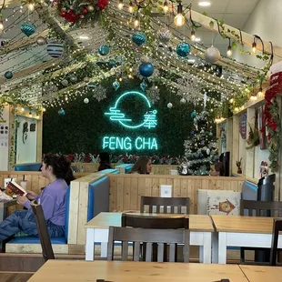 Cute booth area in the back half of the store