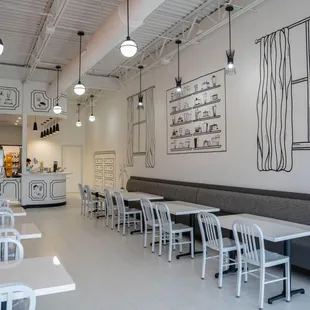 the interior of a restaurant