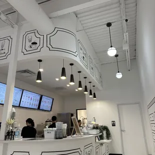 the interior of a restaurant