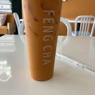 Thai milk tea 1/2 sweet
