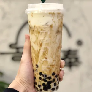 Dirty Boba (w/ Oat Milk substitution)
