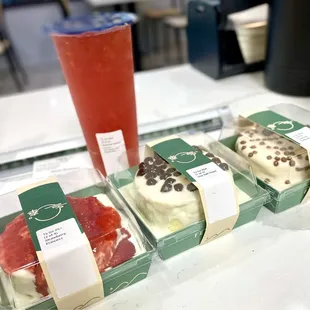 Came by and got their foam cakes   Strawberry princess, Sea Sat Pearl, and Tiramisu cakes!  All delicious but you have to try the Tiramisu