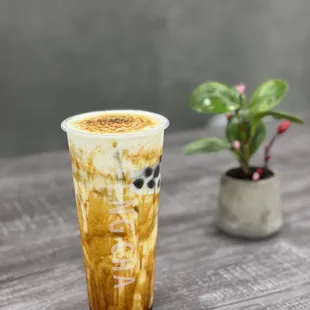 Creme Brulee Dirty Boba