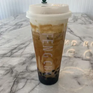 Creme Brulee Dirty Boba