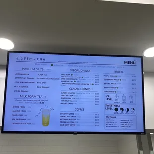 Menu as of 11/10/2023