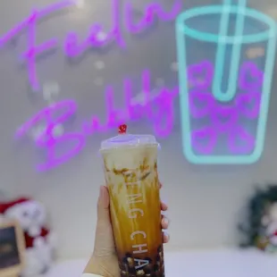 Creme Brulee Dirty Boba // ig: @_gigieats