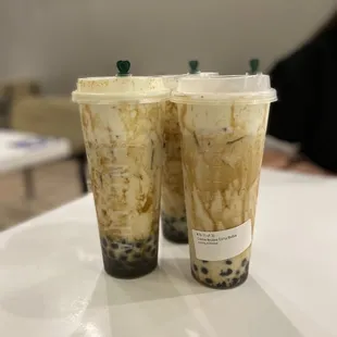 Oolong Creme Brulee Dirty Boba*