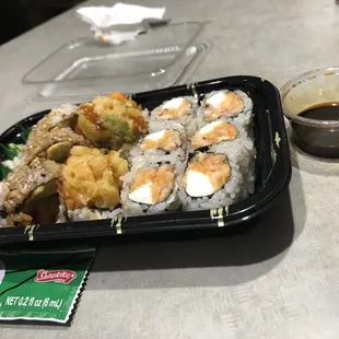 50 cents for a few drops of eel sauce that isn&apos;t even eel sauce? It&apos;s saturated with soy sauce for sure!