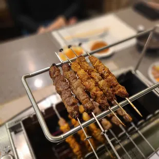 Lamb Kebab and Beef Kebab