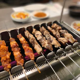 Lamb Kebab and Marinated Beef Kebabs