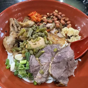 Main dish (I added the toppings)