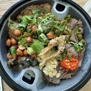 Guilin noodle - pork belly, snail, beef, Albert Yip