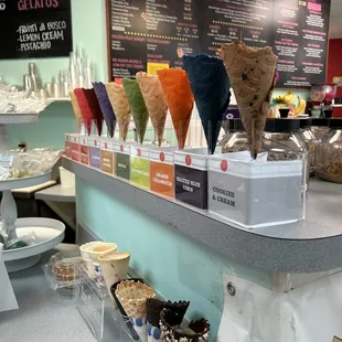 Flavored cones