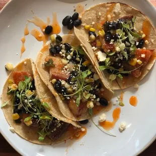 Pork Belly tacos with ghost pepper jam