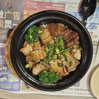 Braised Beef Brisket Claypot Rice
