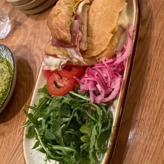 Fried Mortadella Sandwich