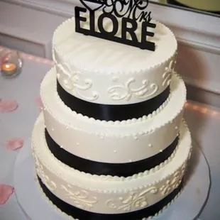 a wedding cake