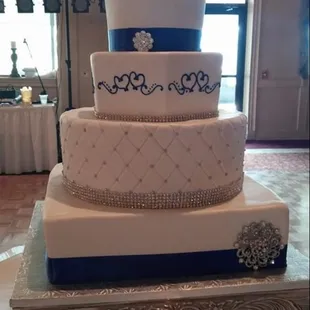 a wedding cake